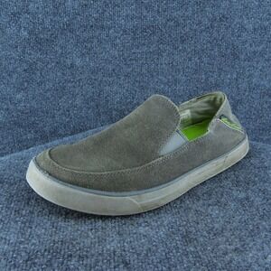 Eddie Bauer Men Slip-On‎ Shoes Gray Fabric Slip On Size 10 Medium